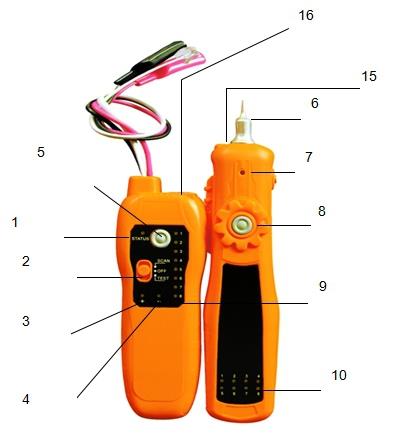 ST206 네트워크 케이블 스캔 파인더 와이어 트래커 와이어 케이블 트래커