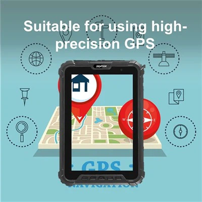 고정밀 GPS가 장착된 8인치 견고한 태블릿